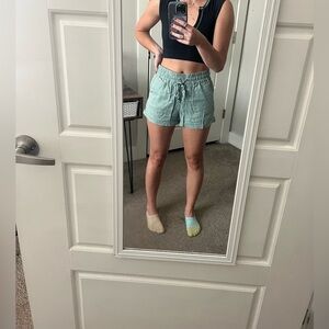Green shorts